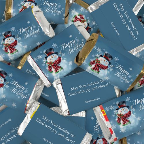 Holiday Jolly Snowman Wrapped Hershey's Miniatures