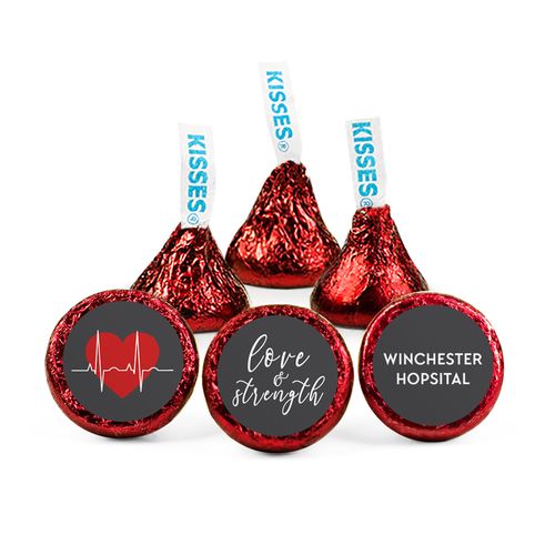 Personalized Nurse Appreciation Heart Beat Hershey's Kisses