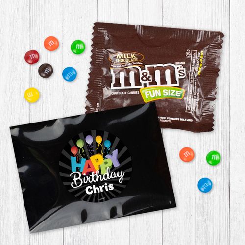 Personalized Happy Birthday Milk Chocolate M&Ms