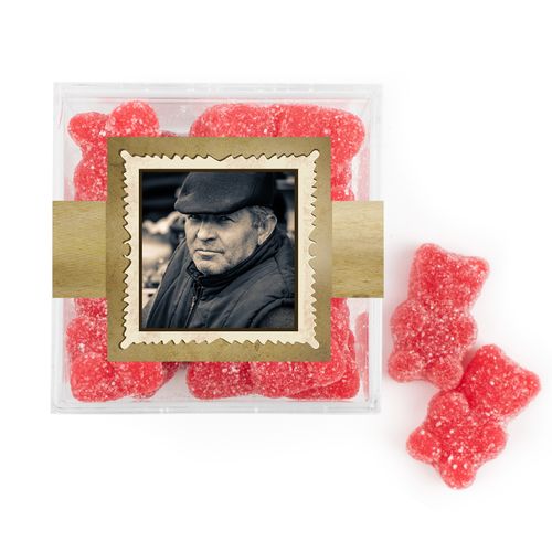 Personalized Milestones 60th Birthday Years in the Making JUST CANDY® favor cube with Sugar Sanded Gummy Bears