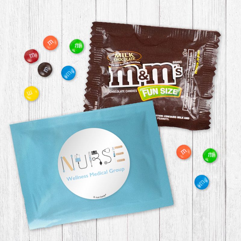 Personalized First Aid Milk Chocolate M&Ms - JustCandy.com