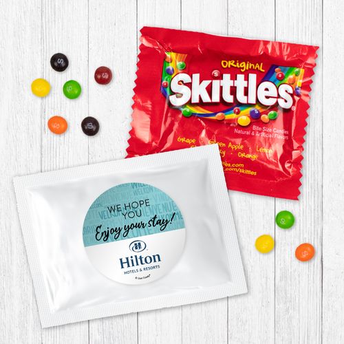 Personalized Enjoy Your Stay! Skittles