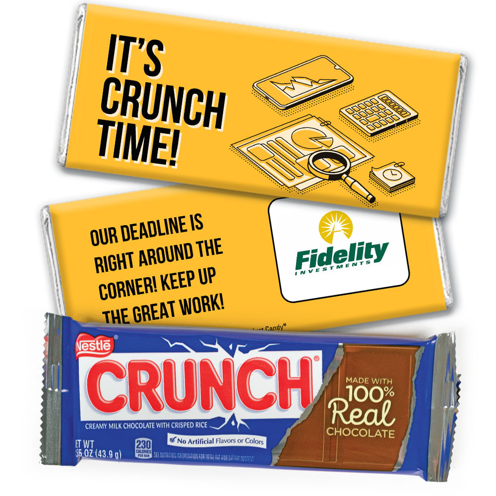 Personalized Logo It's Crunch Time Nestle's Crunch Chocolate Bar ...