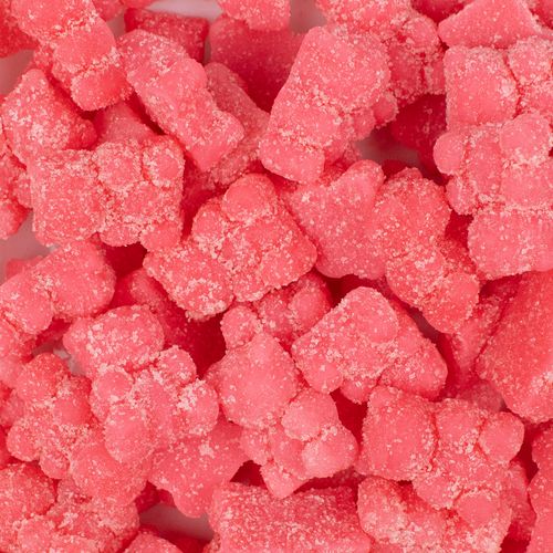 Hot Pink Sugar Coated Gummy Bears