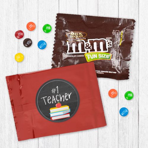 Teacher Appreciation Books Milk Chocolate M&Ms Favor Bag