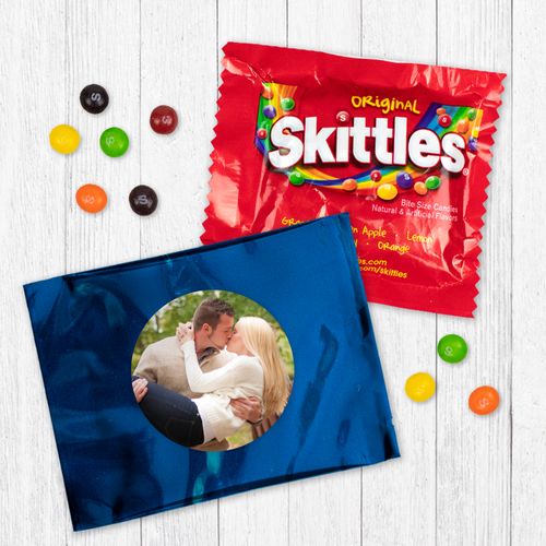 Personalized Wedding Rehearsal Dinner Photo Skittles Favor Bag