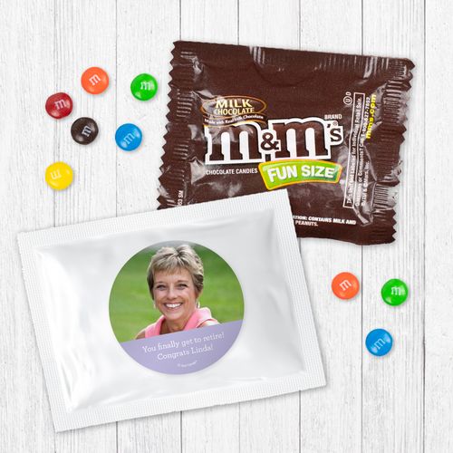 Personalized Retirment Color Block Milk Chocolate M&Ms