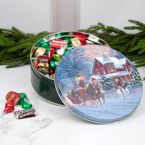 Dashing Through the Snow 1.5 lb Hershey's Holiday Assortment Gift Tin