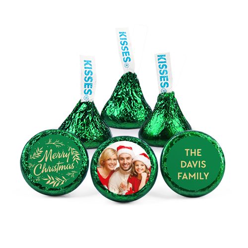 Personalized Merry Christmas Photo Hershey's Kisses