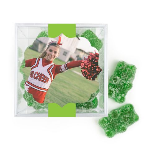 Personalized Sweet 16 Birthday Photo JUST CANDY® favor cube with Sugar Sanded Gummy Bears