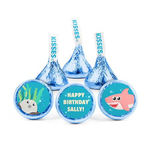 Personalized Shark Birthday Hershey's Kisses