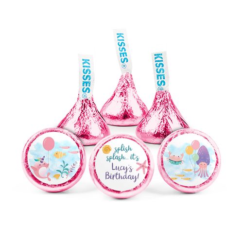 Personalized Mermaid Birthday Hershey's Kisses