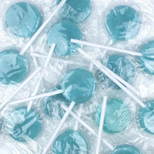 Just Candy Light Blue Lollipops