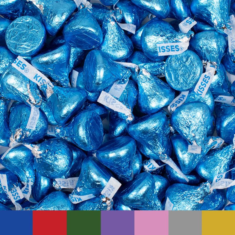 Blue candy wrappers discount