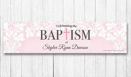 Shop Personalized 5 ft Baptism Banners