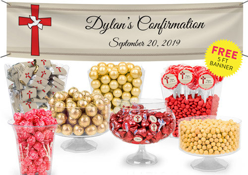 Confirmation Party Candy Tables