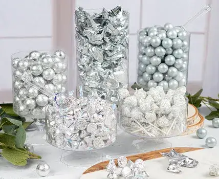 Silver Graduation Candy Buffets