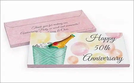 Anniversary Personalized Gift Box with Candy Bar