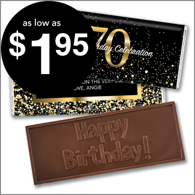 Embossed Chocolate Bars as low as $1.95