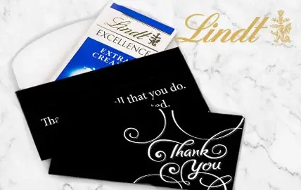 Personalized Lindt Chocolate Bar Boxes