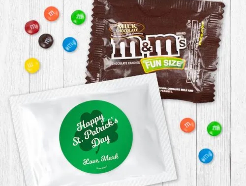 St. Patrick's day candy filled favors