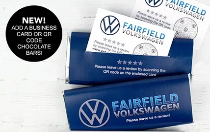 Business Card Chocolate Bars