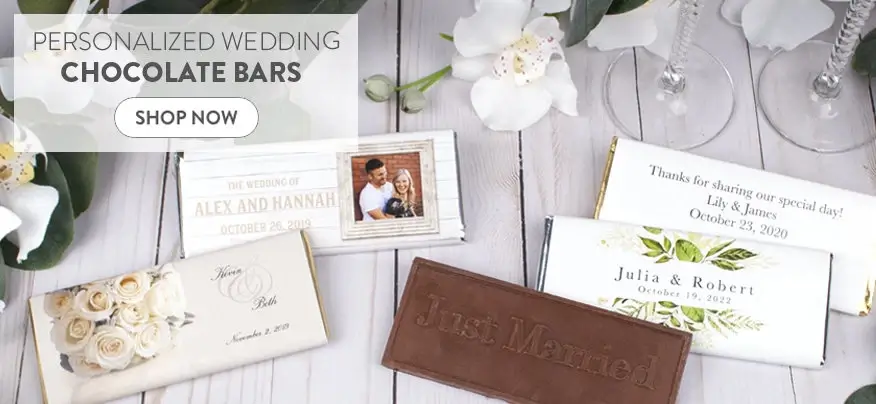 Personalized Wedding Chocolate Bars