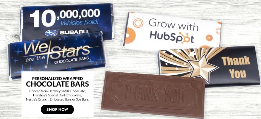 Personalized Business Chocolate Bars