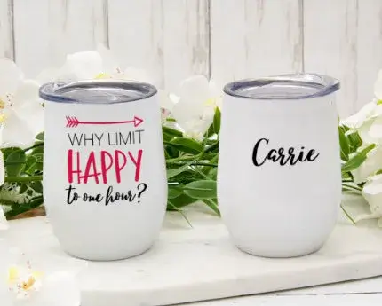 personalized business wine tumblers