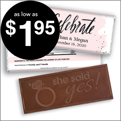 Embossed Chocolate Bars as low as $1.95