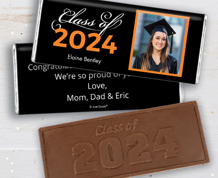 Orange Graduation Chocolate Bars