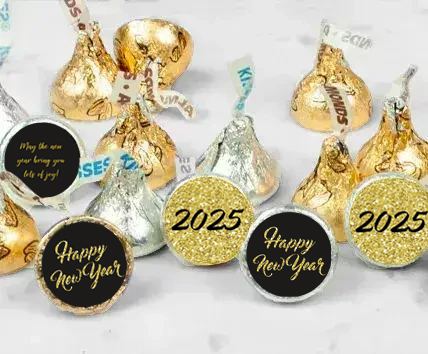 Personalized New Year's Eve Hershey's Kisses