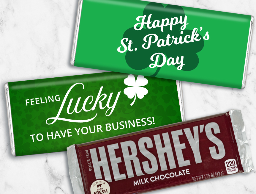 Shop Personalized St. Patricks Day Chocolate Bars
