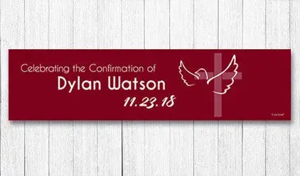 Shop Personalized 5 ft Confirmation Banner