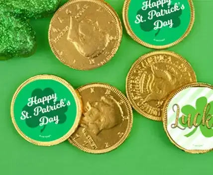 St Pattys day coins