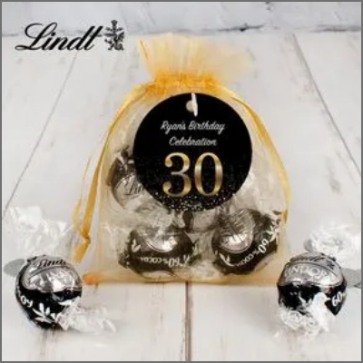 Lindt Organza Bags