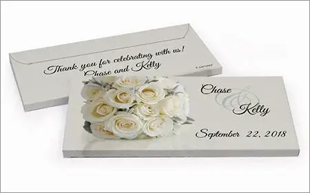 Personalized Gift Boxes with Candy Bar for Wedding Reception