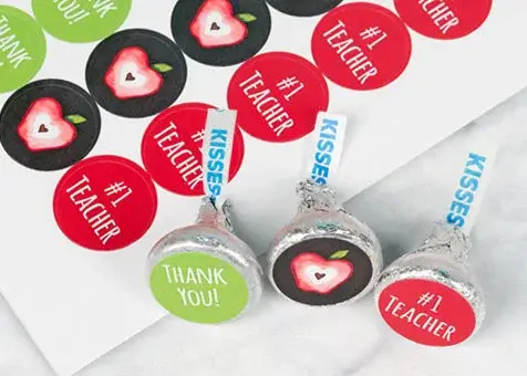 Shop Teacher Appreciation Hershey's Kiss Stickers