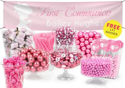 1st Communion Candy Tables