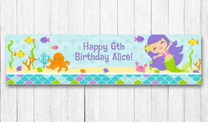 Shop Personalized Kids 5 foot Birthday Banners