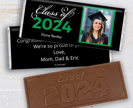 Green Graduation Chocolate Bars