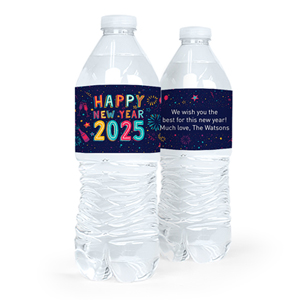 New Year's Eve Water Bottle Labels