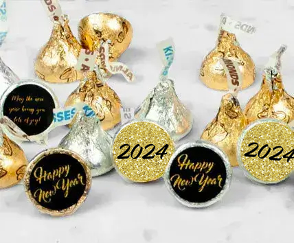 Personalized New Year's Eve Hershey's Kisses