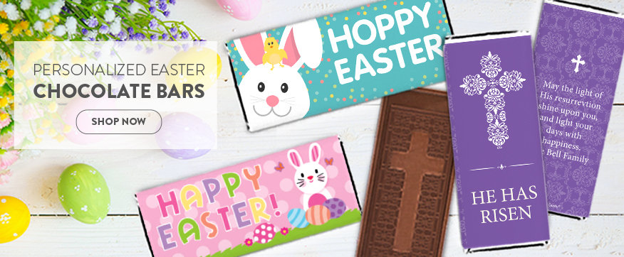 Shop Easter Personalized chocolate Bars