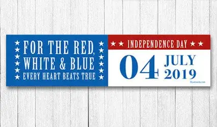 Shop 5 foot Personalized 4th of July Banners