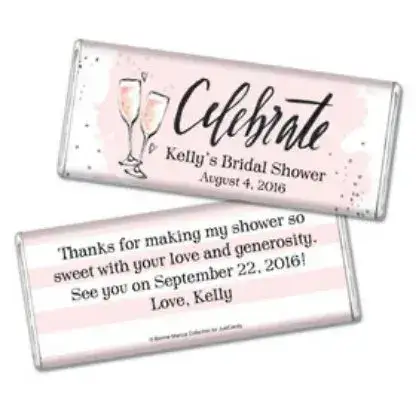 personalized bridal shower chocolate bars