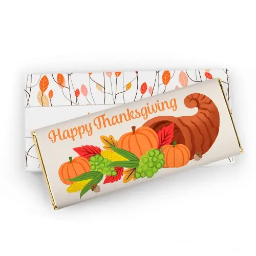 Thanksgiving Chocolate Bar Wrappers & Boxes