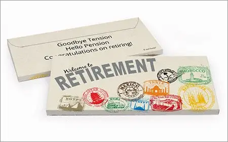Retirement Personalized Gift Box with Candy Bar